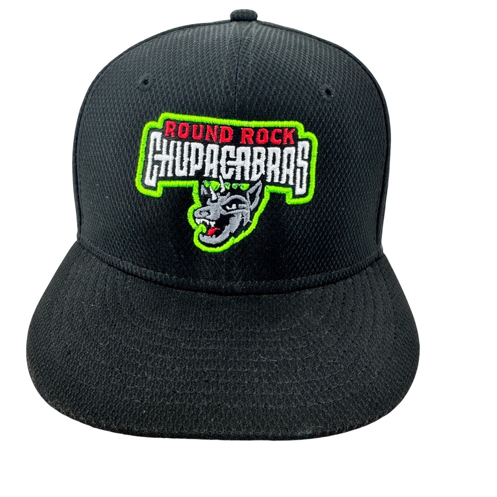 New Era Round Rock Chupacabras Hat Youth Black Snapback MiLB Baseball Cap